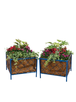 Dea Roman Arch Planters with Coir Liners, Set of 2