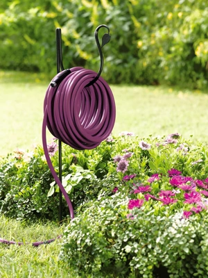 Hose Reel Garden Hose Holder Bucket - Outdoor Hose Storage For 25FT To 100FT Hoses With Drain Holes Water Hose Expandable