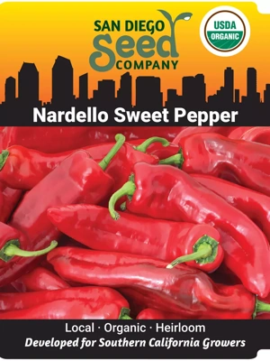 Nardello Sweet Pepper Organic Seeds