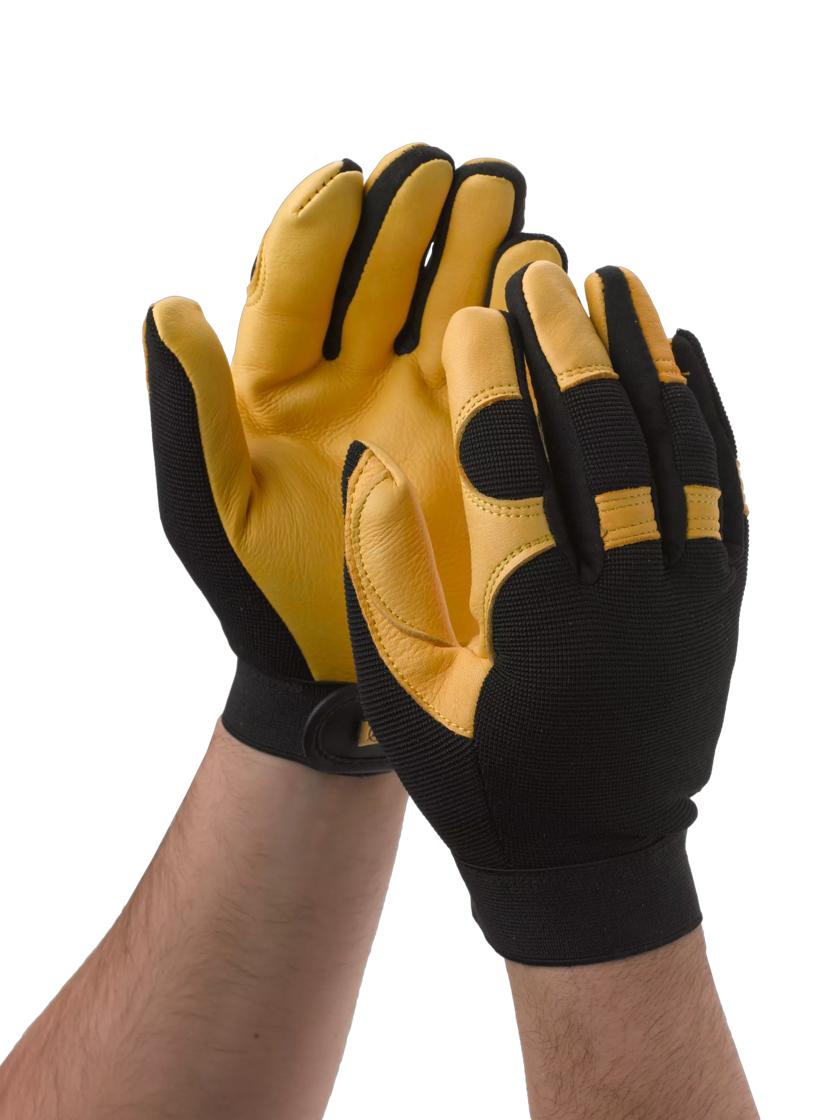 Leather Work Gloves for Men Women Safety Work Gloves Mechanic Gardening  Gloves