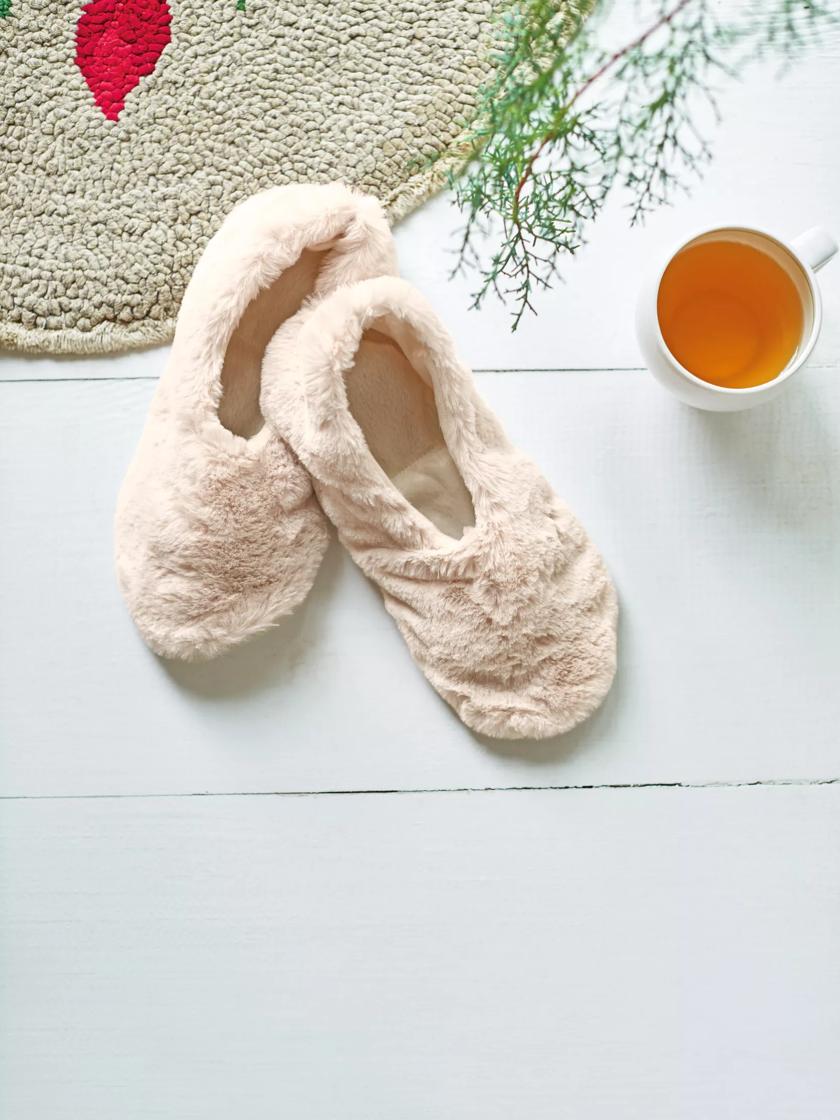 Warming hot sale slippers microwave