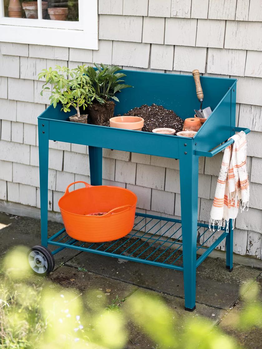 Outdoor Kitchen Island Prep Station Large Potting Bench with