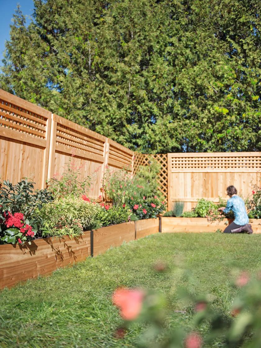 Deep Root Cedar Raised Beds, 2' Wide (14 D)