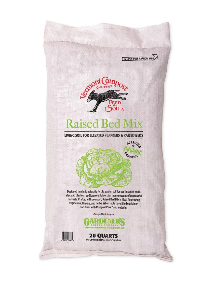 Organic Raised Bed Potting Mix, 20 Quart Gardener's Supply