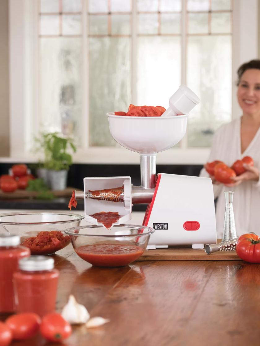 Weston Tomato Strainer and Fruit Press White