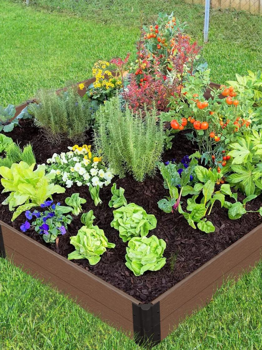 square flower bed ideas