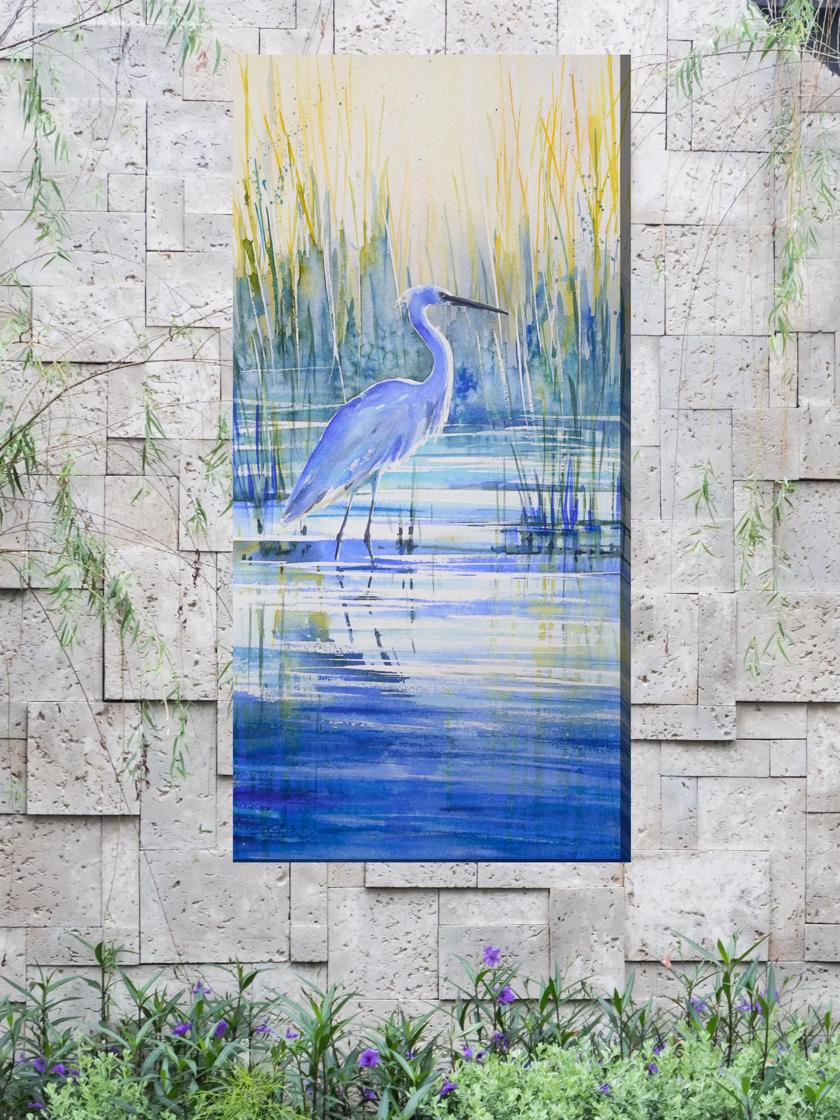 Blue Beauty Outdoor Wall Art