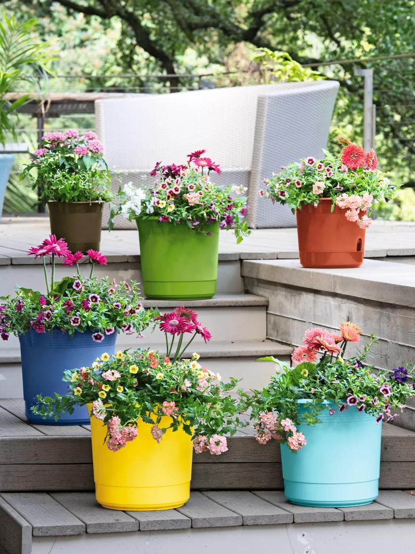 self watering flower pots