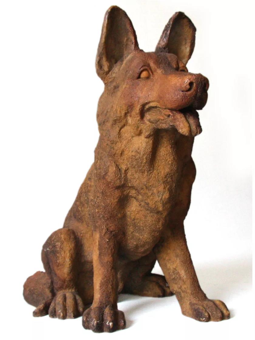 german shepherd statues outdoor