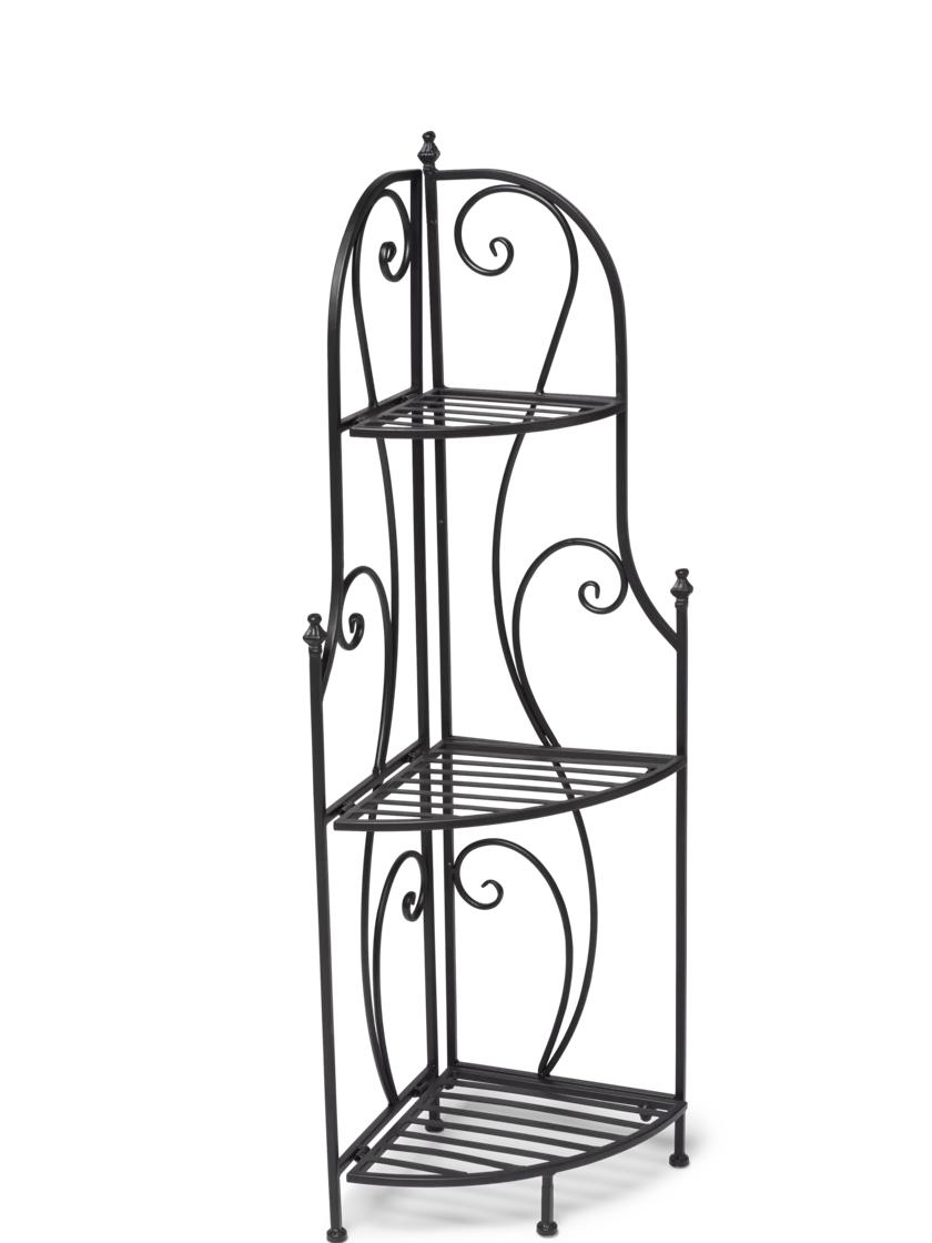 Toulouse Bakers Rack Plant Stand Quarter Round Right