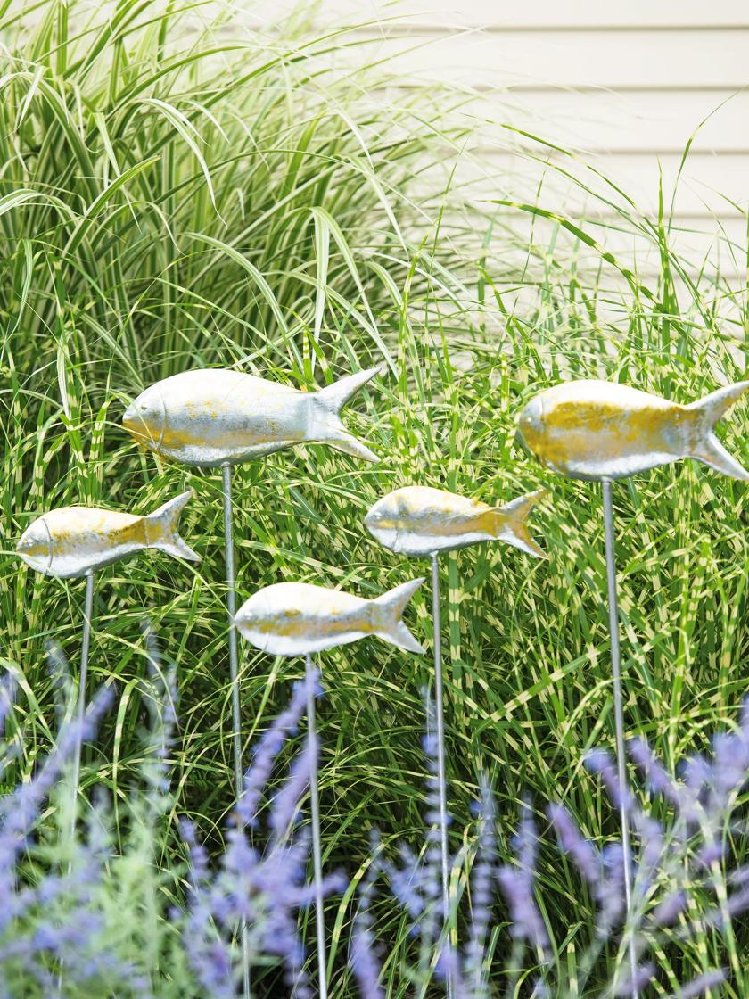 Rainbow Trout Fish Stake Outdoor Garden Art Yard Art for Cabin, Creek, Lawn,  River, or Pond Metal Art Collections GP185 