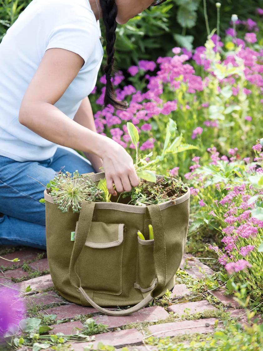 Gardener's Puddle Proof Bucket Apron Tool Tote | Gardeners.com