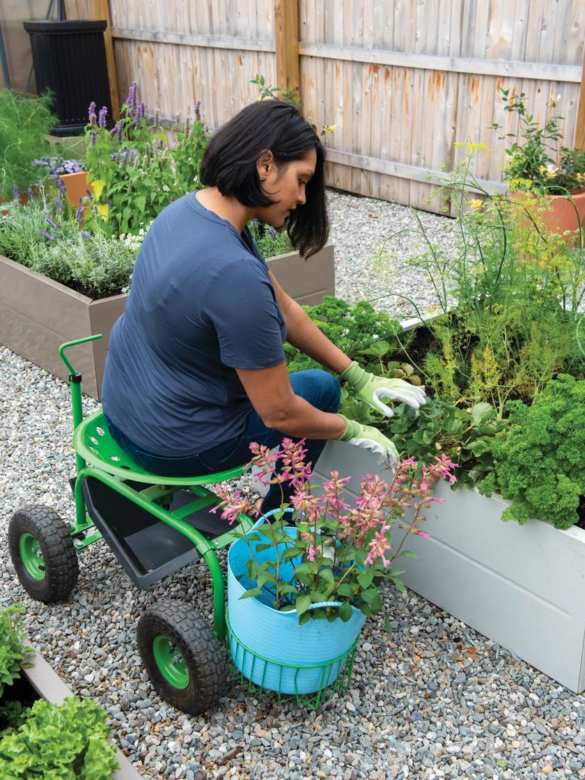 Garden Scooter - Rolling Garden Seat | $125+ Orders Ship Free