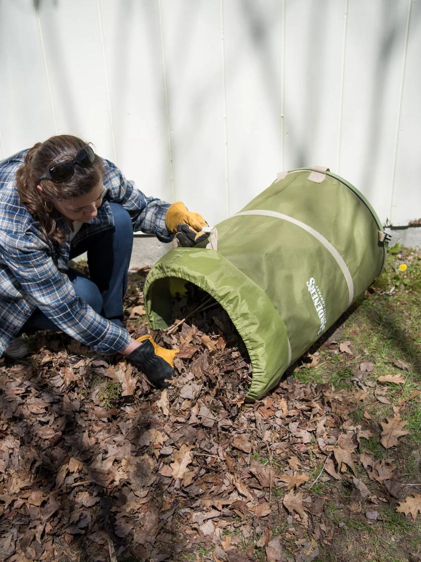 Heavy Duty Lawn Waste Bags Collapsible With Handles For Collecting Fallen  Leaves - Mad Hornets