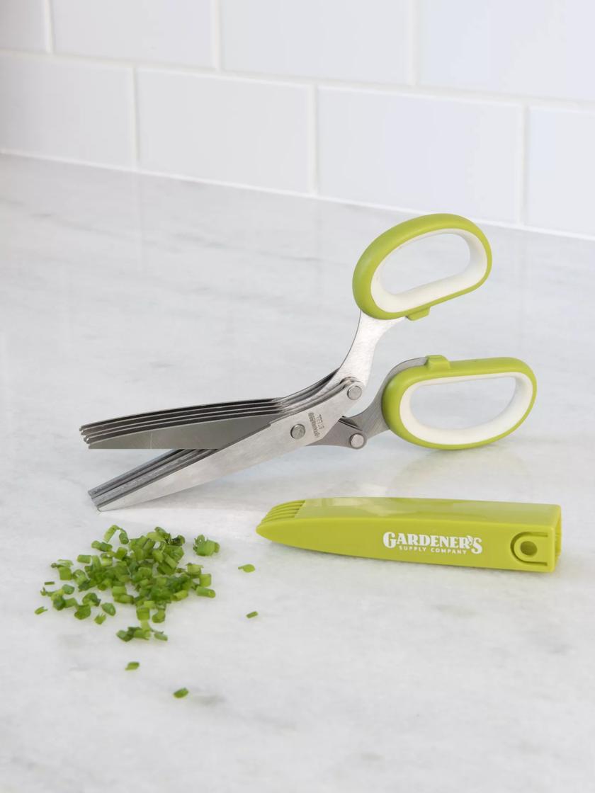 10-Blade Herb Shears, Green