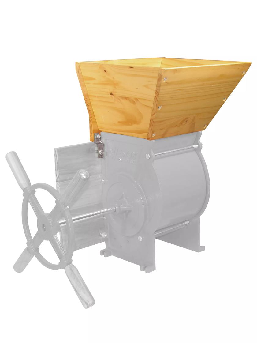 Fruit Crusher Wood with 10 lb. Hopper