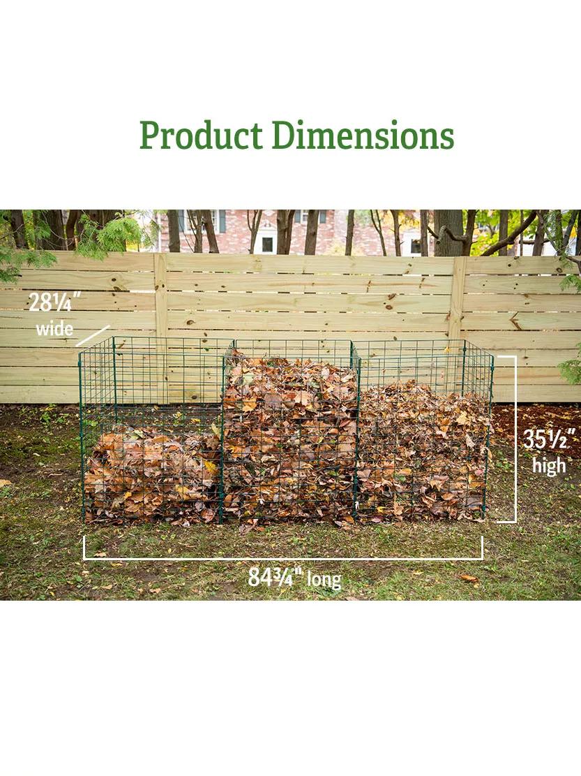 3-Bin Wire Composter