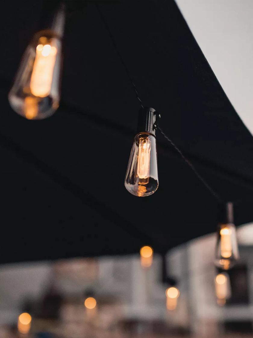 Luminites Edison Bulb Solar String Lights Gardener s Supply