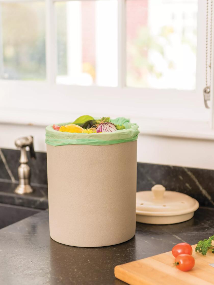 Stoneware Compost Crock