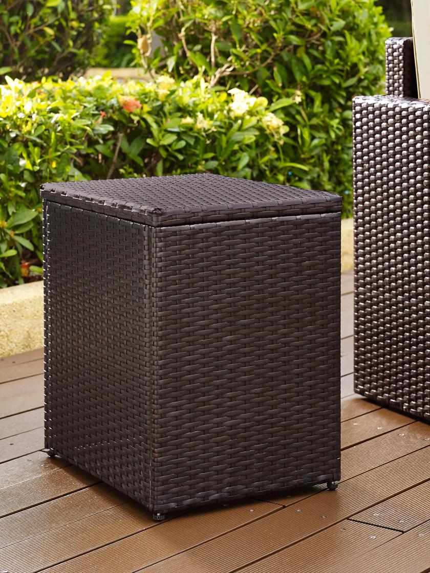 Resin wicker table hot sale