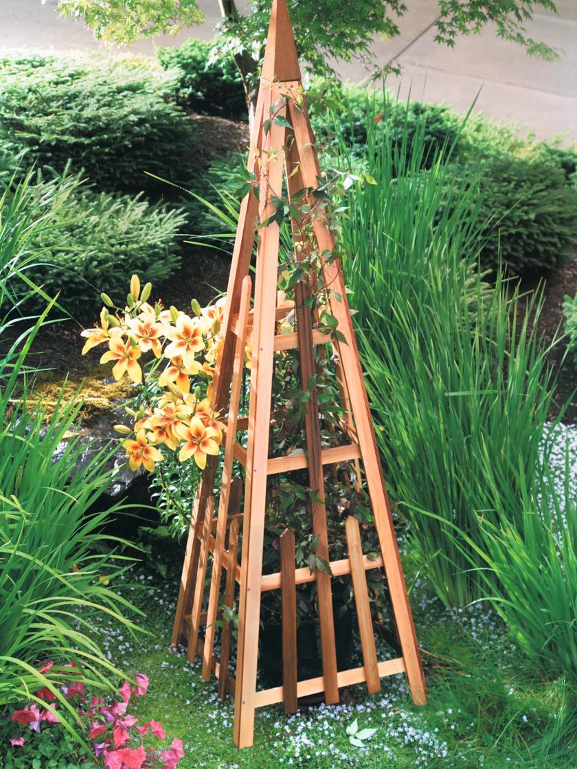 Pyramid Trellis - Cedar Wood Trellis