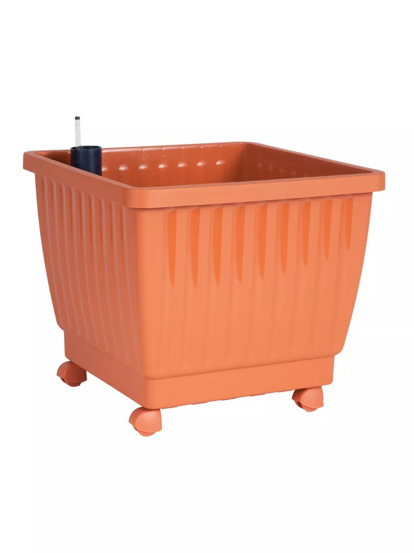 Aqua Rolling Storage Bin with Lid