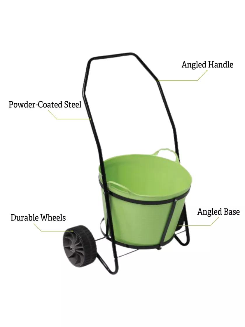 Rolling Garden Bucket Cart with Tubtrug