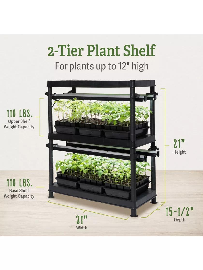 Stack n Grow Lights 2 Tier System Gardener s Supply