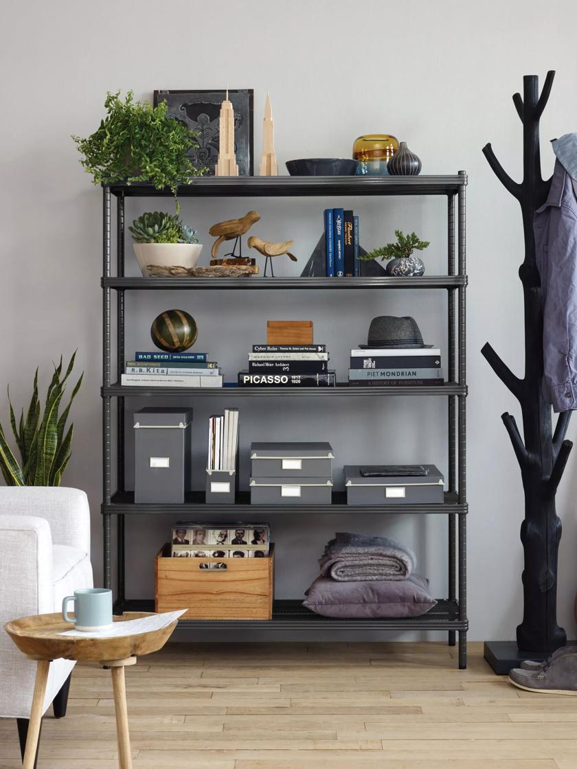 MeshWorks 3 Tier Shelving Unit Sage Green