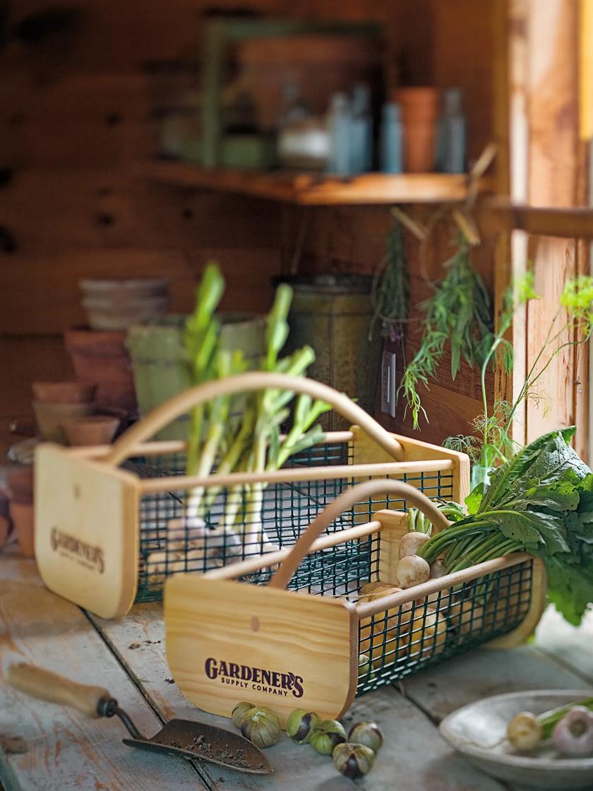 Wooden Garden Trug - Large Gathering Basket