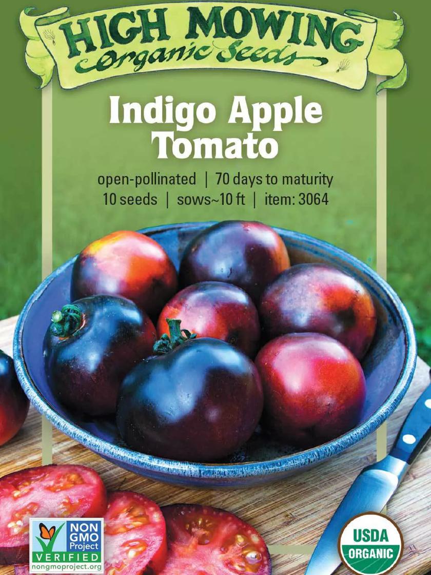 Apple - トマト Indigo Apple Tomato Organic Seeds | Gardener's Supply