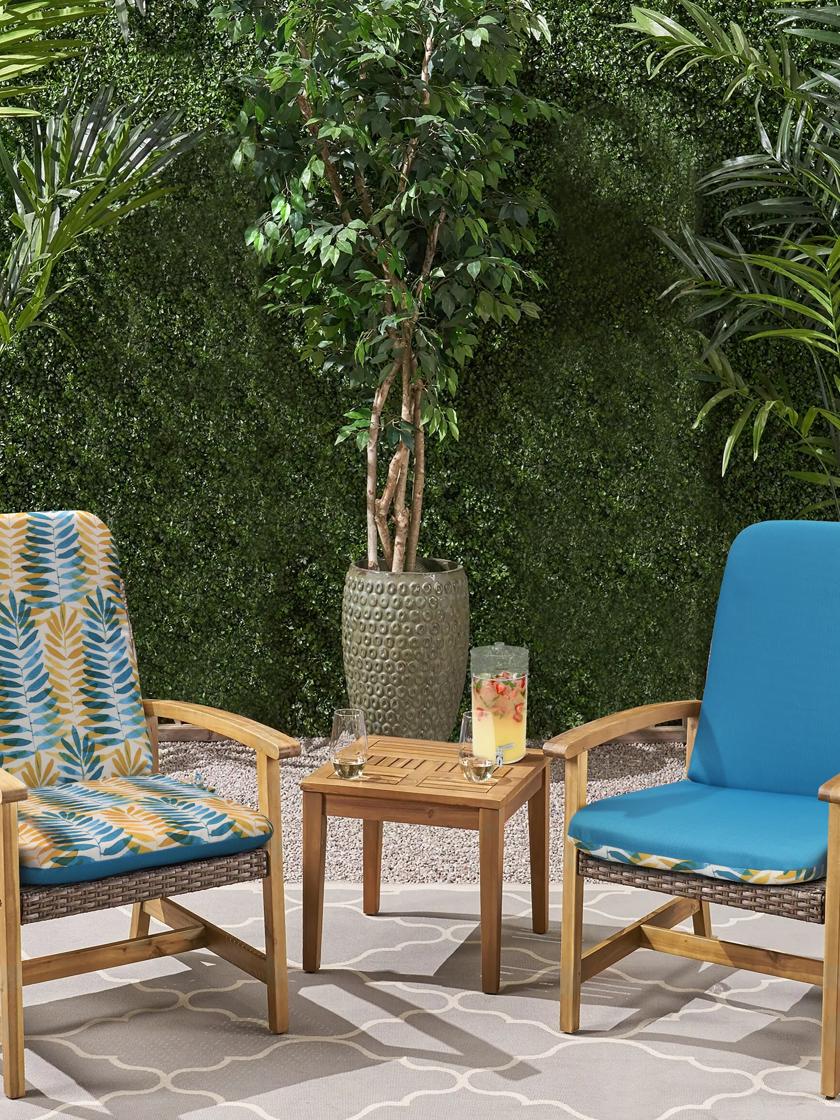 Patio furniture back discount cushions