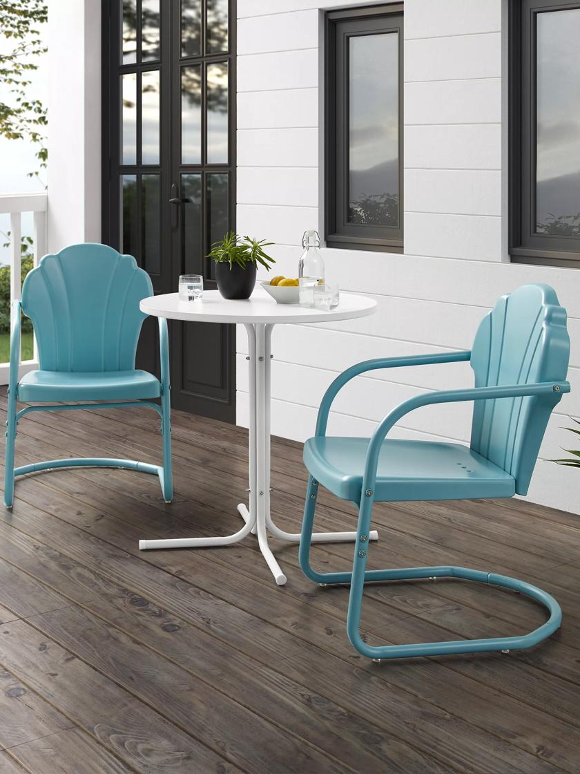 Crosley Tulip 3-piece Outdoor Bistro Set | Gardener's Supply