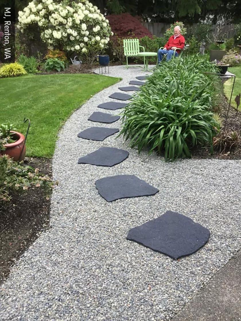 outdoor driveway large rubber mats