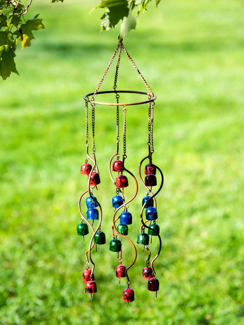 Why some of wind chime sounds lower and some are clear