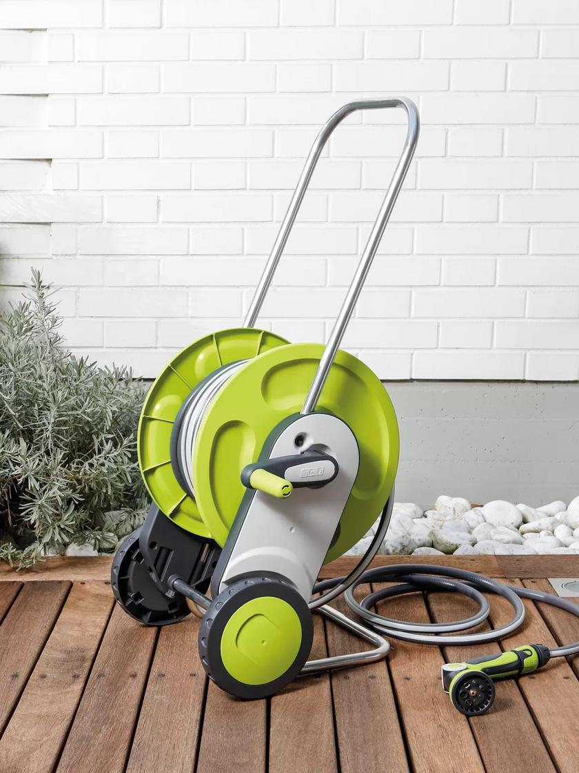 Garden Hose Reel and Posts to Anchor