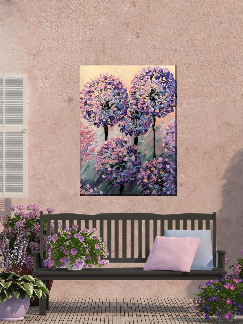 Artistic Allium Outdoor Wall Art | Gardener’s Supply