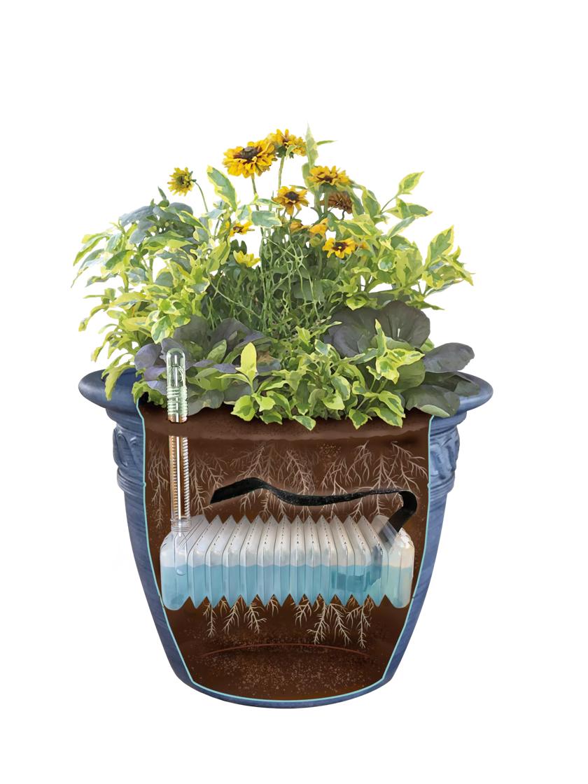 Adjustable Self-Watering Insert for Pots & Planters