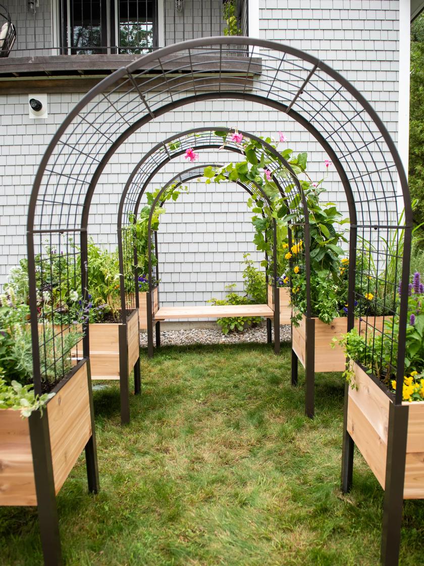 2 x 4 Arch Trellis for Planter Boxes Gardeners Supply