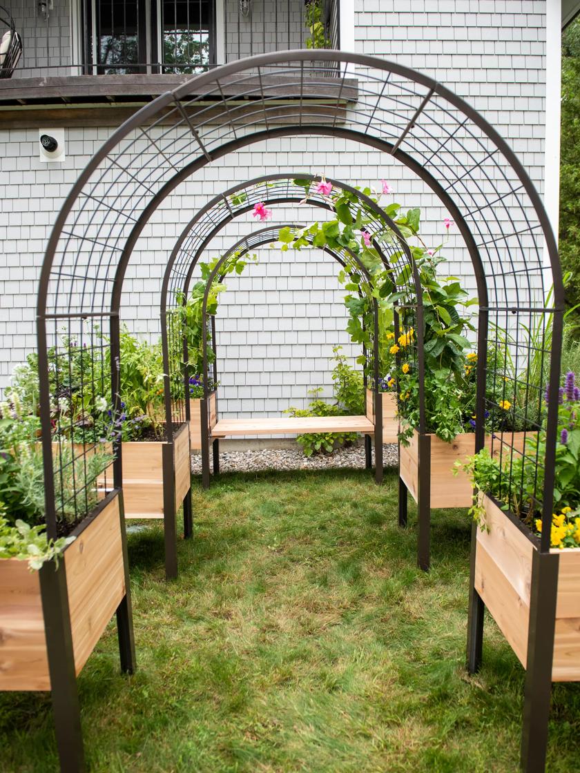 2’ x 4’ Arch Trellis for Planter Boxes