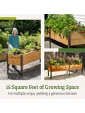 Elevated Cedar Planter Box, 2' x 8'