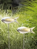 Large Fish Out of Water Garden Stakes, Set of 2