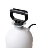 Close-up of the Indoor-Outdoor Plant Sprayer with Tank 30' Coil Hose Wand handle stock image