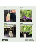 Imio Cloning Gel infographic detailing a step by step process of using the product 