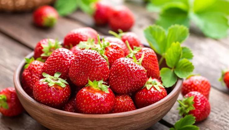 Strawberries in a bowl