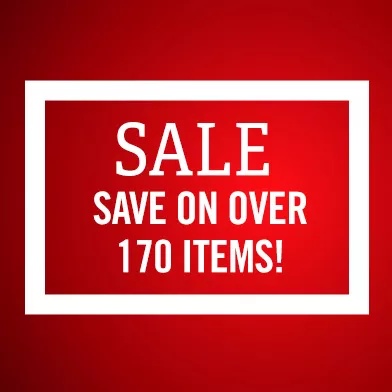 Sale save on over 170 items