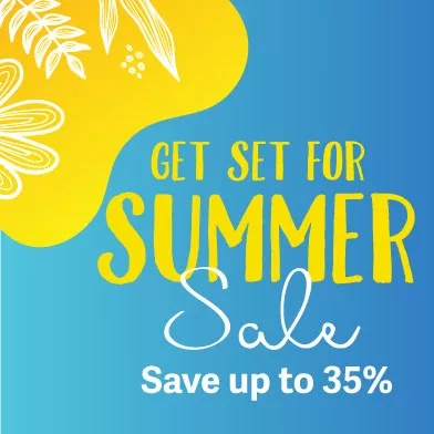 Get set for summer sale, save up to 35%
